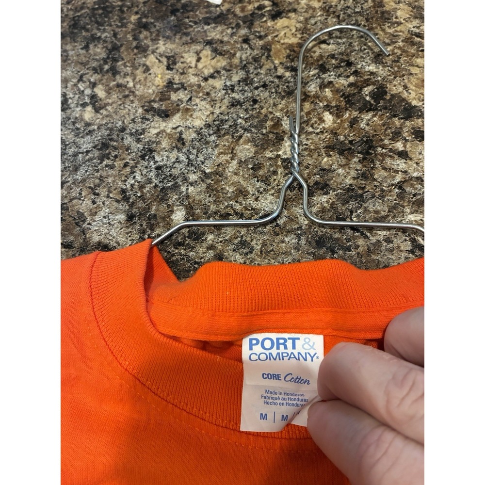 JOE BURROW CINCINNATI BENGALS WOMANS ORANGE M CUT OFF T-SHIRT CROP TOP MEDIUM - Picture 2 of 3